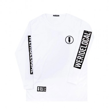 WE RIDE LOCAL UNION LS RASHGUARD WHITE