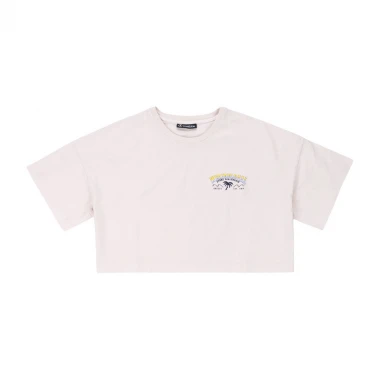 WE RIDE LOCAL SWELL W CROP TEE PIGMENT CREAM