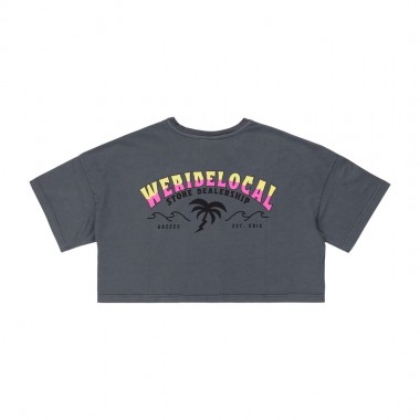 WE RIDE LOCAL SWELL W CROP TEE PIGMENT BLACK