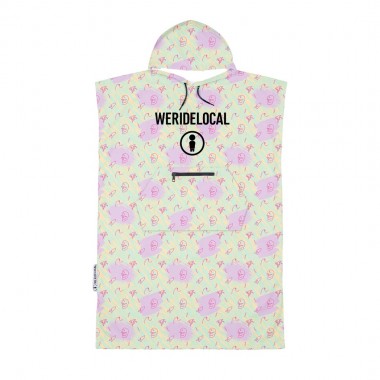 WE RIDE LOCAL GROOVY POP TRAVEL PONCHO