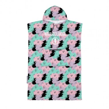 WE RIDE LOCAL GROOVY ROCK TRAVEL PONCHO