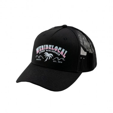 WE RIDE LOCAL SWELL TRUCKER CAP BLACK/BLACK