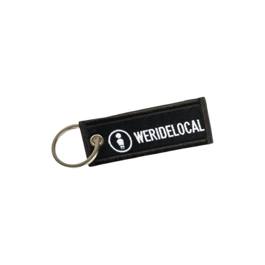 WE RIDE LOCAL LOGOTYPE KEYCHAIN BLACK