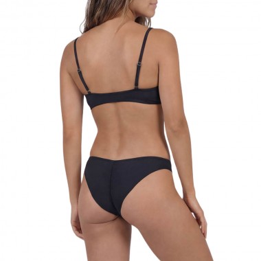 WE RIDE LOCAL NERO SURF TOP/BRAZILIAN BOTTOM BIKINI SET