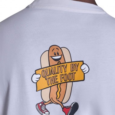 CONVERSE HOTDOG DUDE TEE WHITE-WHITE 10A