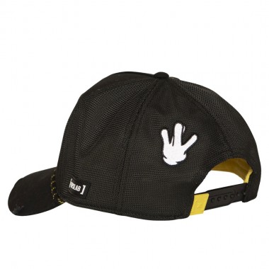 CAPSLAB DOGGY STYLE ADJ TRUCKER CAP BLACK