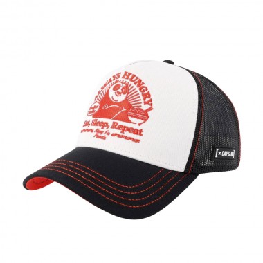 CAPSLAB X KUNG FU PANDA ADJ TRUCKER CAP WHITE