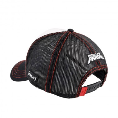 CAPSLAB X KUNG FU PANDA ADJ TRUCKER CAP WHITE
