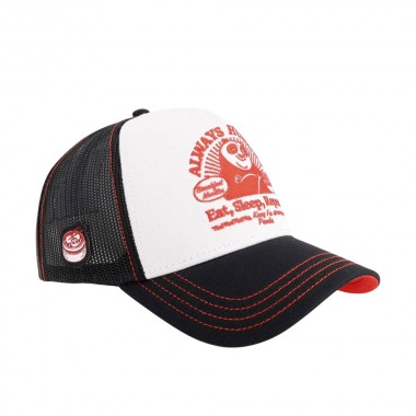 CAPSLAB X KUNG FU PANDA ADJ TRUCKER CAP WHITE