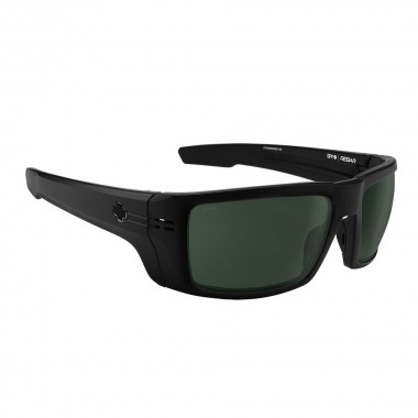 SPY REBAR ANSI SUNGLASSES MATTE BLACK/HAPPY GRAY GREEN