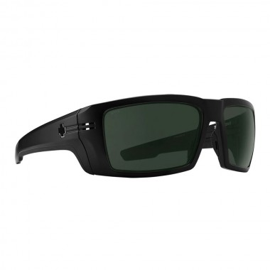 SPY REBAR ANSI SUNGLASSES MATTE BLACK/HAPPY GRAY GREEN