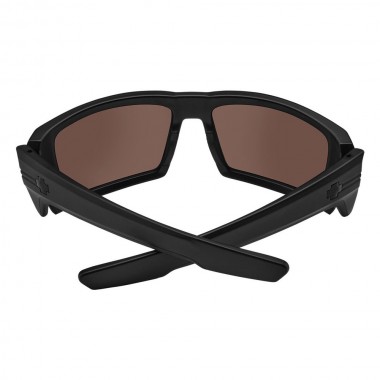 SPY REBAR ANSI SUNGLASSES MT BLK/HAPPY BRNZ RED SPECTRA MIRROR