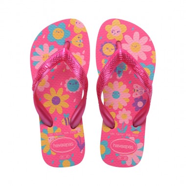 HAVAIANAS FLORES KIDS SANDALS PINK FLUX/PINK GUM