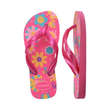 HAVAIANAS FLORES KIDS SANDALS PINK FLUX/PINK GUM