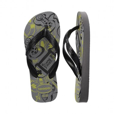 HAVAIANAS ATHLETIC KIDS SANDALS GREY STEEL