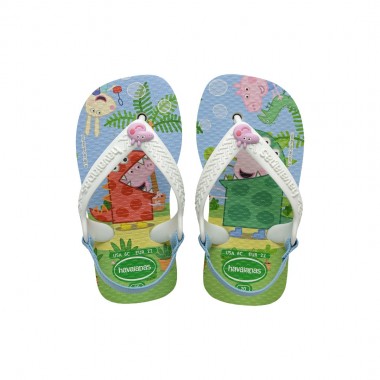 HAVAIANAS PEPPA PIG TOD SANDALS WHITE/WHITE