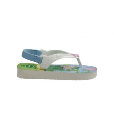 HAVAIANAS PEPPA PIG TOD SANDALS WHITE/WHITE