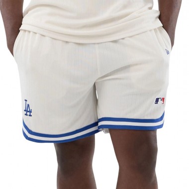 NEW ERA MLB LA DODGERS ARCH OS SHORTS OPEN WHITE