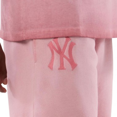NEW ERA MLB NEW YORK YANKEES WASHED LOGO SHORTS PASTEL PINK
