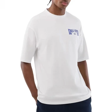 NEW ERA FUN PIZZA GRAPHIC OS T-SHIRT WHITE
