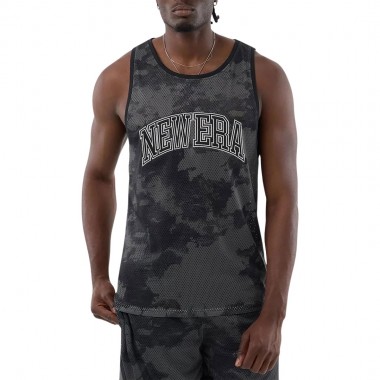 NEW ERA ALL OVER PRINT MESH TANK TOP BLACK CAMO