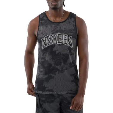 NEW ERA ALL OVER PRINT MESH TANK TOP BLACK CAMO