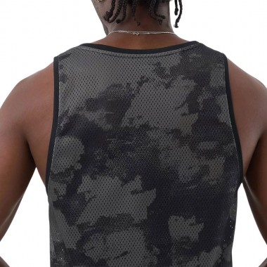 NEW ERA ALL OVER PRINT MESH TANK TOP BLACK CAMO