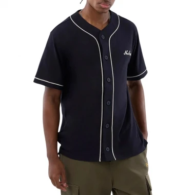 NEW ERA SLUB BASEBALL JERSEY NAVY