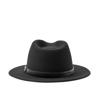 BRIXTON MESSER FEDORA HAT BLACK/BLACK