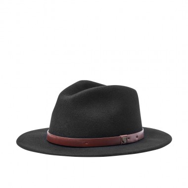 BRIXTON MESSER FEDORA HAT BLACK