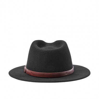 BRIXTON MESSER FEDORA HAT BLACK