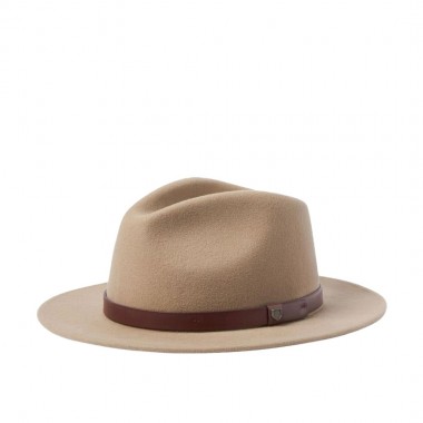 BRIXTON MESSER FEDORA HAT SAND