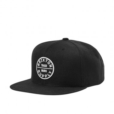 BRIXTON OATH III SNAPBACK CAP BLACK