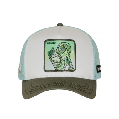 CAPSLAB MOJITO PREMIUM TRUCKER CAP WHITE
