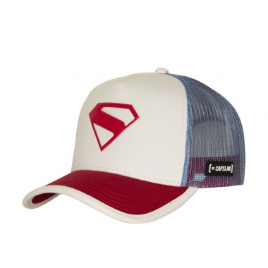 CAPSLAB X DC COMICS TRUCKER CAP WHITE