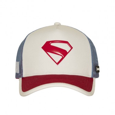CAPSLAB X DC COMICS TRUCKER CAP WHITE