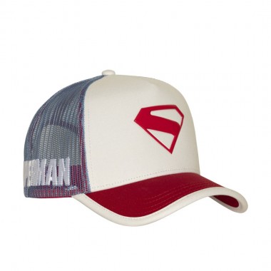 CAPSLAB X DC COMICS TRUCKER CAP WHITE