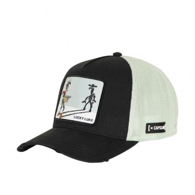 CAPSLAB X LUCKY LUKE TRUCKER CAP BLACK
