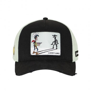CAPSLAB X LUCKY LUKE TRUCKER CAP BLACK