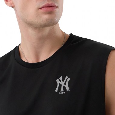 NEW ERA MLB NEW YORK YANKEES CORE PLUS SLEEVELESS TEE BLACK