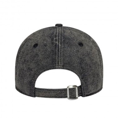 NEW ERA MLB NEW YORK YANKEES ACID WASH DENIM 9FORTY ADJ CAP BLK