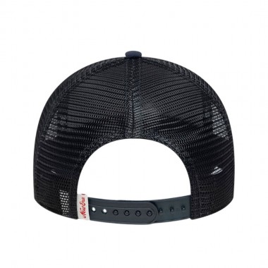 NEW ERA OVAL FOAM PATCH TRUCKER CAP NAVY