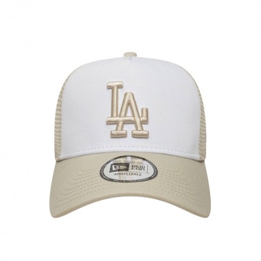 NEW ERA LEAGUE ESS LOS ANGELES DODGERS TRUCKER CAP LIGHT BEIGE