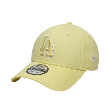 NEW ERA LA DODGERS TEAM OUTLINE 9FORTY ADJ CAP PASTEL YELLOW