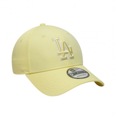NEW ERA LA DODGERS TEAM OUTLINE 9FORTY ADJ CAP PASTEL YELLOW