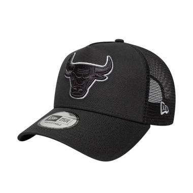 NEW ERA CHICAGO BULLS OUTLINE E-FRAME TRUCKER CAP CHARCOAL