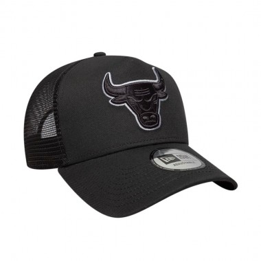 NEW ERA CHICAGO BULLS OUTLINE E-FRAME TRUCKER CAP CHARCOAL