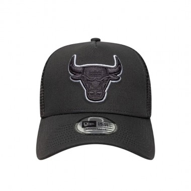 NEW ERA CHICAGO BULLS OUTLINE E-FRAME TRUCKER CAP CHARCOAL