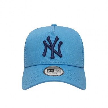 NEW ERA LEAGUE ESS NY YANKEES YOUTH TRUCKER CAP PASTEL BLUE