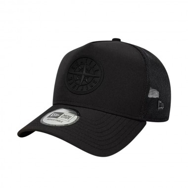 NEW ERA MLB SEATTLE MARINERS SPORT TRUCKER CAP BLACK